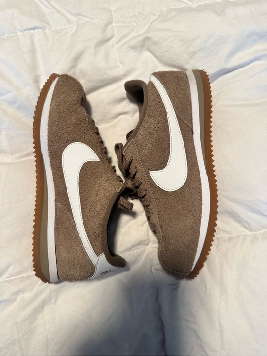 Nike Shoes - Nike Brown Suede Cortez with White Swoosh